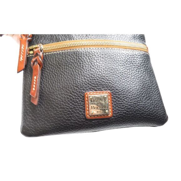 Dooney & Bourke Pebble Grain North South Triple Zip Crossbody - Picture 5 of 9